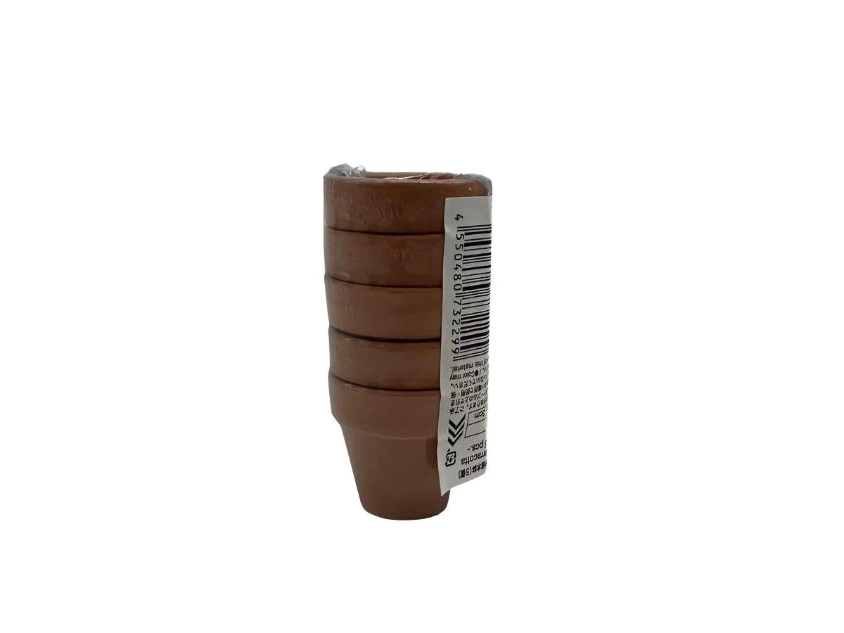 Unglazed Terracotta Flower Pots (Set of 5)