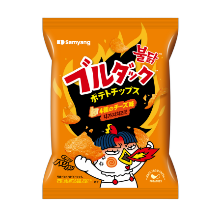 Buldak Potato Chips Four Cheese Flavor